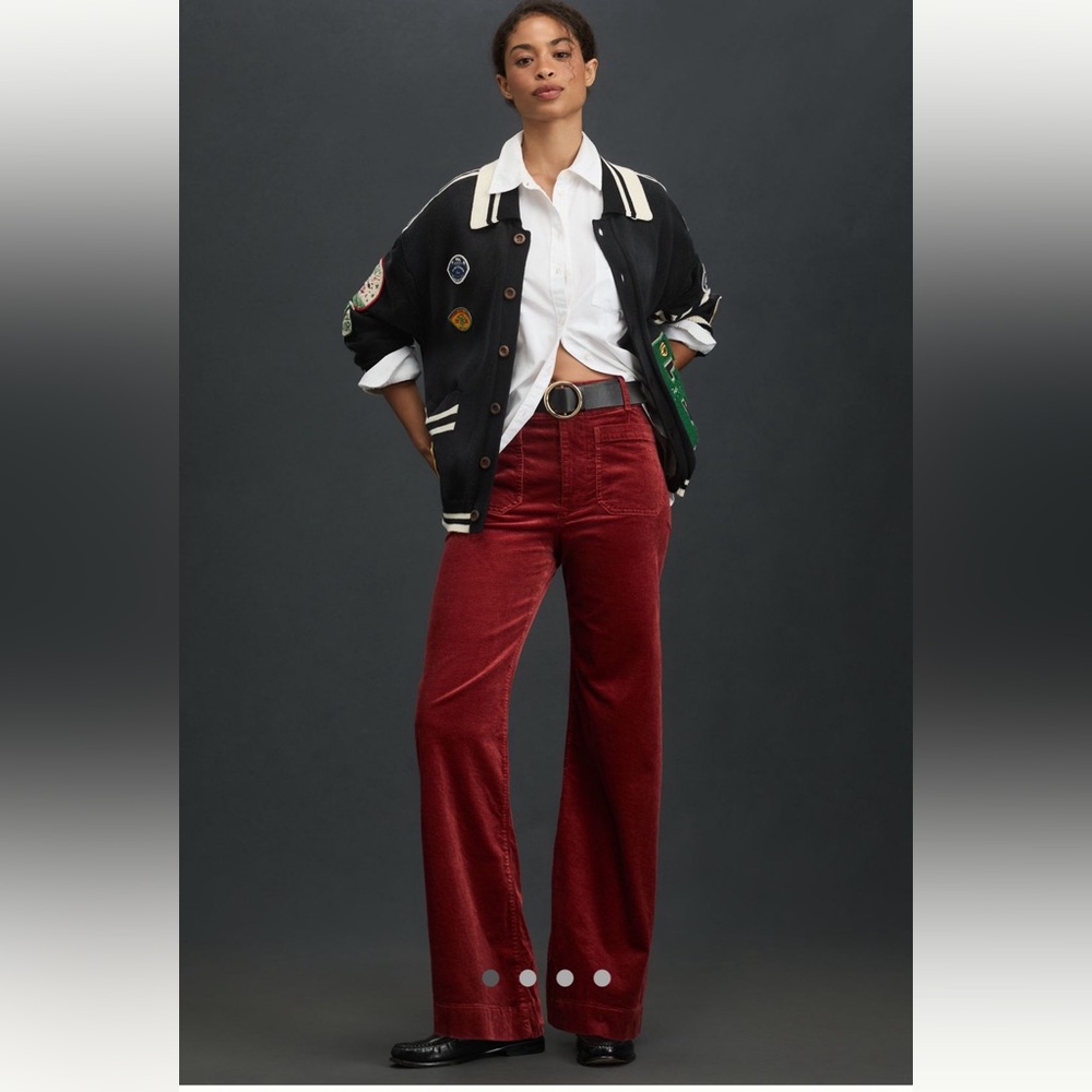 The Colette Corduroy Full-Length
Wide-Leg Pants by Maeve Anthropologie